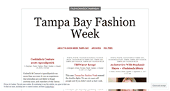Desktop Screenshot of fashionweektampabayblog.com